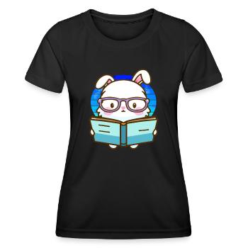 Bookworm - Women's Functional T-Shirt - black - Front - AI Model Female 172 light (172cm)