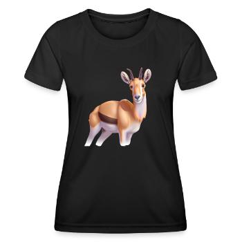 Saiga antelope - Women's Functional T-Shirt - black - Front - AI Model Female 172 light (172cm)
