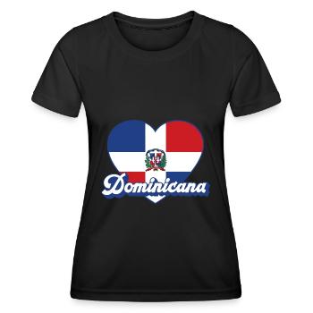 Dominikanische Republik - Frauen Funktions-T-Shirt - Schwarz - Vorne - AI Model Female 172 light (172cm)