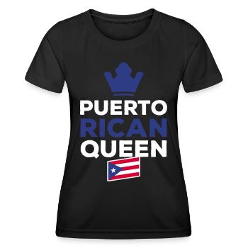 Porto Rico - T-shirt sport Femme - noir - Devant - AI Model Female 172 light (172cm)