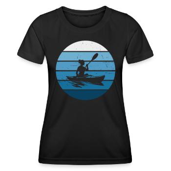 Canoë Kayak Femme Kayak Kayak Homme - T-shirt sport Femme - noir - Devant - AI Model Female 172 light (172cm)