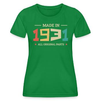 Legendary since 1931 Original 1931 - Women's Functional T-Shirt - kelly green - Front - AI Model Female 172 dark (172cm)