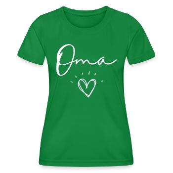 oma - Women's Functional T-Shirt - kelly green - Front - AI Model Female 172 dark (172cm)
