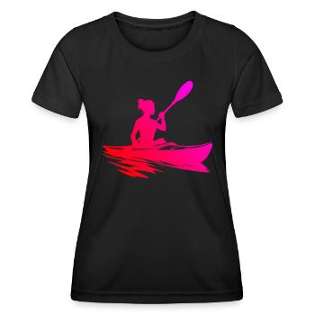 Kayak Kayak Femme Kayak Canoë Homme - T-shirt sport Femme - noir - Devant - AI Model Female 172 light (172cm)