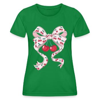 Cerises Jolie Femme Coquette - T-shirt sport Femme - vert - Devant - AI Model Female 172 dark (172cm)