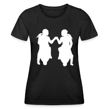 Girlfriends Biker Buddys Girls Motorcyclist - Women's Functional T-Shirt - black - Front - AI Model Female 172 light (172cm)