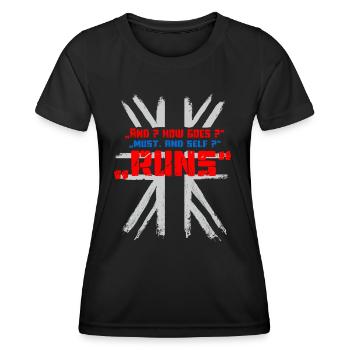 And how are you - Women's Functional T-Shirt - black - Front - AI Model Female 172 light (172cm)