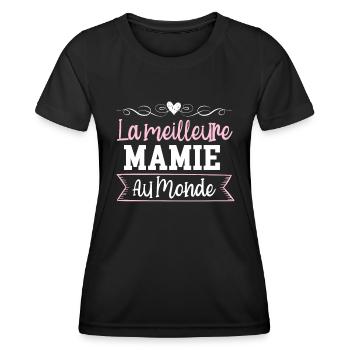 Die beste Oma der Welt Muttertag - Frauen Funktions-T-Shirt - Schwarz - Vorne - AI Model Female 172 light (172cm)