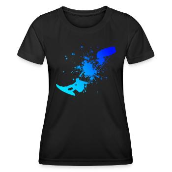 Kitesurf Femmes Kitesurf Kitesurf Kitesurf Kitesurf Kitesurf - T-shirt sport Femme - noir - Devant - AI Model Female 172 light (172cm)
