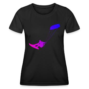 Kitesurf Féminin Kitesurf Kitesurf Kitesurf Kitesurf - T-shirt sport Femme - noir - Devant - AI Model Female 172 light (172cm)