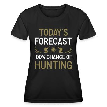 Hunter Today's Forecast Hunting - Women's Functional T-Shirt - black - Front - AI Model Female 172 light (172cm)