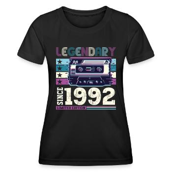 Légendaire 1992 30th Birthday Gift Hommes - Fun - T-shirt sport Femme - noir - Devant - AI Model Female 172 light (172cm)