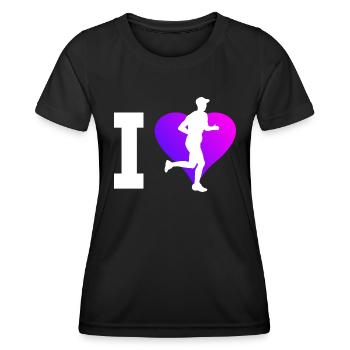 Marathon Runners Femmes Course Marathon Runner - T-shirt sport Femme - noir - Devant - AI Model Female 172 light (172cm)