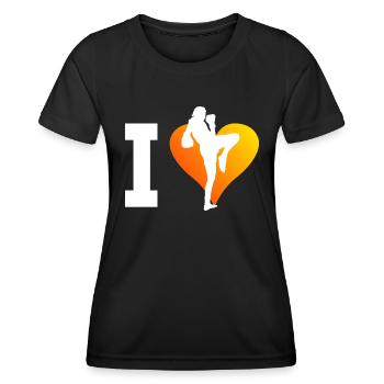 Men's Thai Boxing Muay Thai Thai Boxer Thai Boxing - Women's Functional T-Shirt - black - Front - AI Model Female 172 light (172cm)