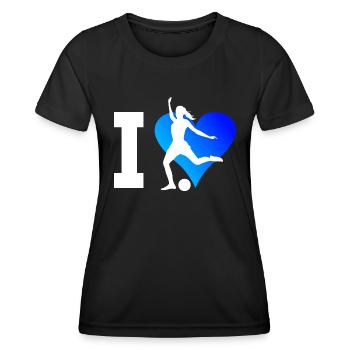 Men's Football Players Football Football Games - Women's Functional T-Shirt - black - Front - AI Model Female 172 light (172cm)