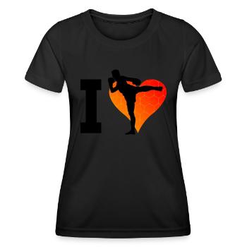 Thai boxers Thai boxing Muay Thai Thai boxing - Women's Functional T-Shirt - black - Front - AI Model Female 172 light (172cm)
