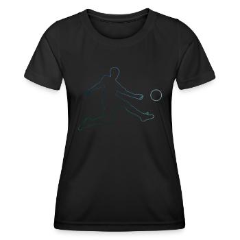 Football Game Football Soccer Women's Football Games - Women's Functional T-Shirt - black - Front - AI Model Female 172 light (172cm)