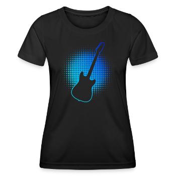 Hommes Guitariste Féminin Guitariste Guitariste - T-shirt sport Femme - noir - Devant - AI Model Female 172 light (172cm)