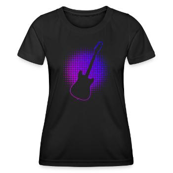 Guitariste Guitariste Guitariste Guitare Homme - T-shirt sport Femme - noir - Devant - AI Model Female 172 light (172cm)