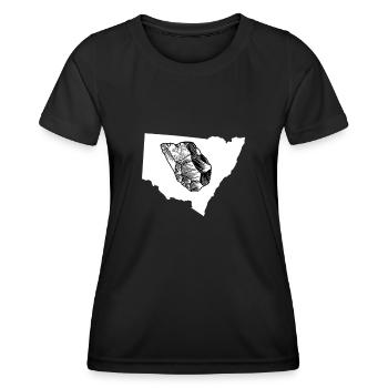 Pierre - T-shirt sport Femme - noir - Devant - AI Model Female 172 light (172cm)