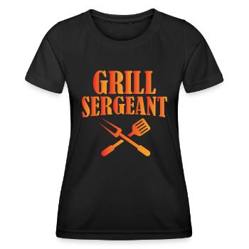 Grill Sergeant - Women's Functional T-Shirt - black - Front - AI Model Female 172 light (172cm)
