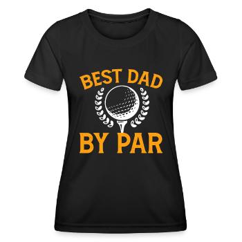 Bester Vater Von Par - Golf - Frauen Funktions-T-Shirt - Schwarz - Vorne - AI Model Female 172 light (172cm)