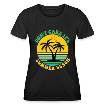 No matter it's summer beach - Women's Functional T-Shirt - black - Front - AI Model Female 172 light (172cm)