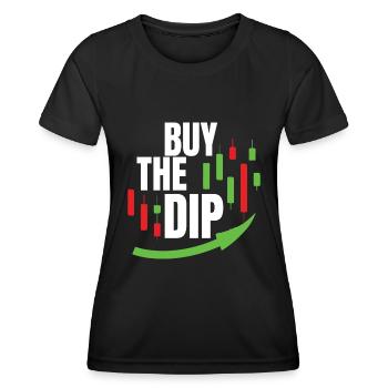 Kaufen Sie Den Dip - Buy The Dip - Frauen Funktions-T-Shirt - Schwarz - Vorne - AI Model Female 172 light (172cm)