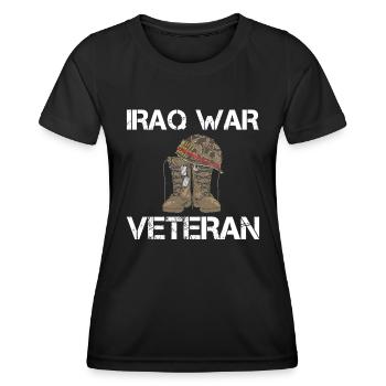 Iraq War Veteran - Women's Functional T-Shirt - black - Front - AI Model Female 172 light (172cm)