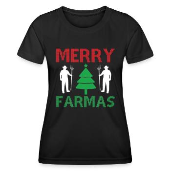 Joyeux Farmas - T-shirt sport Femme - noir - Devant - AI Model Female 172 light (172cm)