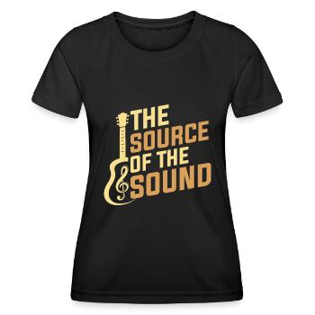 The source of sound - Women's Functional T-Shirt - black - Front - AI Model Female 172 light (172cm)