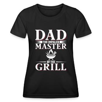 Papa the Impaler - Master of the Grill - Women's Functional T-Shirt - black - Front - AI Model Female 172 light (172cm)