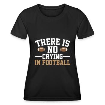 Il n’y a pas de pleurs dans le football - T-shirt sport Femme - noir - Devant - AI Model Female 172 light (172cm)