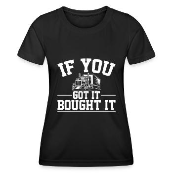 Wenn Sie Es Haben Kaufen Sie Es - Frauen Funktions-T-Shirt - Schwarz - Vorne - AI Model Female 172 light (172cm)