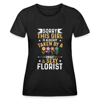 Girl is already by a sexy florist - Women's Functional T-Shirt - black - Front - AI Model Female 172 light (172cm)