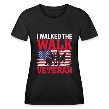 Ich Ging Den Weg Veteran - Frauen Funktions-T-Shirt - Schwarz - Vorne - AI Model Female 172 light (172cm)