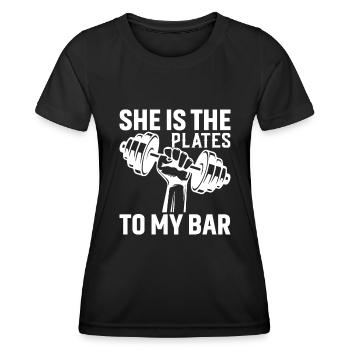 She's the slab to my ingots - Women's Functional T-Shirt - black - Front - AI Model Female 172 light (172cm)