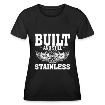 Built and still rust-proof - Women's Functional T-Shirt - black - Front - AI Model Female 172 light (172cm)