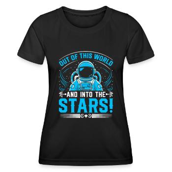 Out of this world and into the stars! - Women's Functional T-Shirt - black - Front - AI Model Female 172 light (172cm)