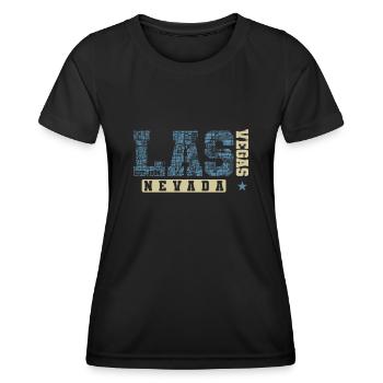 Las Vegas Nevada Bundesstaat Amerika USA - Frauen Funktions-T-Shirt - Schwarz - Vorne - AI Model Female 172 light (172cm)