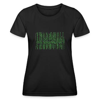 Setec Astronomy - Développeur programmeur informatique - T-shirt sport Femme - noir - Devant - AI Model Female 172 light (172cm)