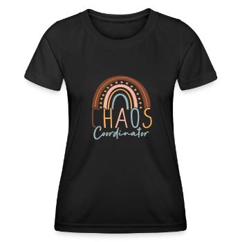 Coordonnatrice du chaos - Enfants Petits enfants Enfants - T-shirt sport Femme - noir - Devant - AI Model Female 172 light (172cm)