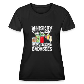 Whiskey Mittwoch wie Taco Dienstag aber für - Frauen Funktions-T-Shirt - Schwarz - Vorne - AI Model Female 172 light (172cm)