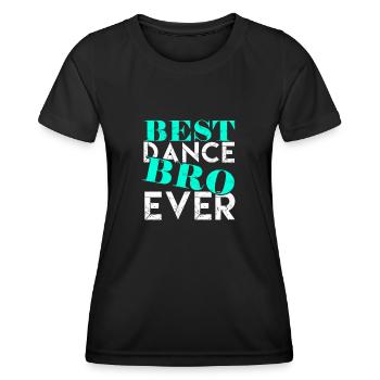 Bester Tanzbruder aller Zeiten - Gesellschaftstanz - Frauen Funktions-T-Shirt - Schwarz - Vorne - AI Model Female 172 light (172cm)