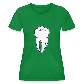 Dent - hygiéniste dentaire - T-shirt sport Femme - vert - Devant - AI Model Female 172 dark (172cm)