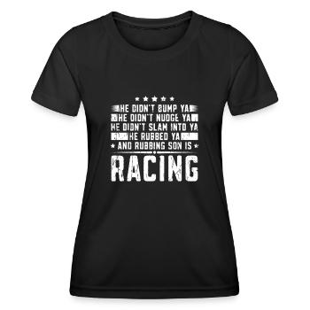 I like beer and sprint car racing and maybe 3 - Women's Functional T-Shirt - black - Front - AI Model Female 172 light (172cm)