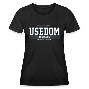 Usedom - T-shirt sport Femme - noir - Devant - AI Model Female 172 light (172cm)
