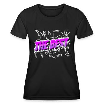 The best mom ever. Meilleure maman - T-shirt sport Femme - noir - Devant - AI Model Female 172 light (172cm)
