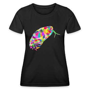 Snake colored - Women's Functional T-Shirt - black - Front - AI Model Female 172 light (172cm)