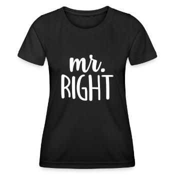 Mr. Right - Frauen Funktions-T-Shirt - Schwarz - Vorne - AI Model Female 172 light (172cm)